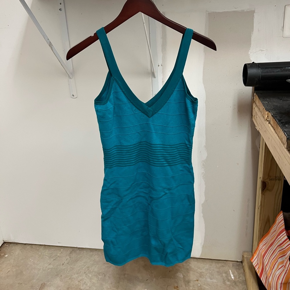 Blue striped Guess Mini Dress Medium